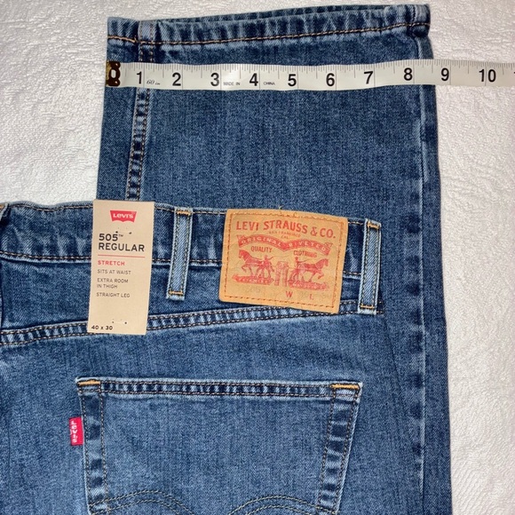 NWT Mens Levi's 505 Straight Leg Regular Fit Size 40 x 30 - Picture 5 of 16